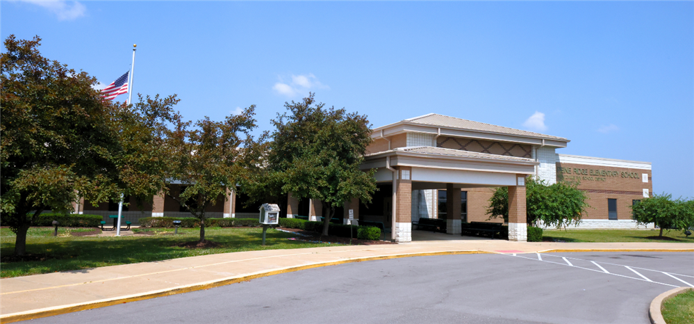 Peine Ridge Elementary School - Front Entrance of Building Photo