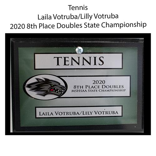 2020 Lilly Votruba and Laila Votruba 8th Place State Doubles