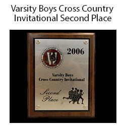 Cross Country Invitational 2nd Place 