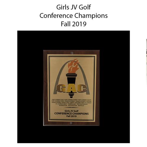 Girls JV Golf Conference Champions Fall 2019