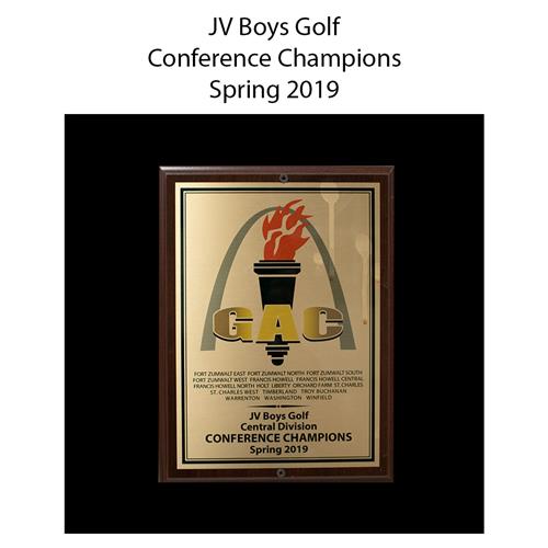 JV Boys Golf Conference Champions Spring 2019