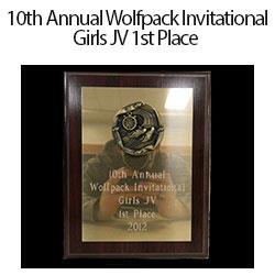 Wolfpack Invite Girls JV 1st Place 